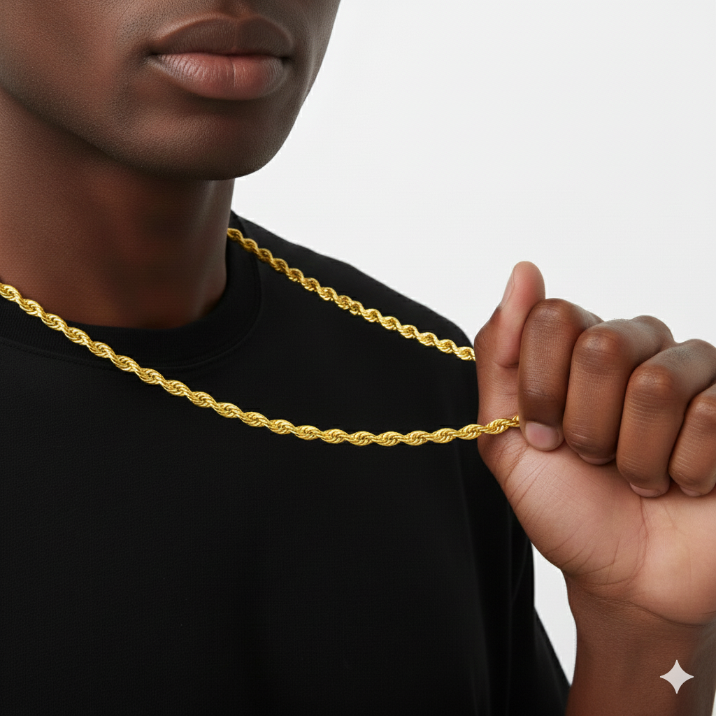 Chaîne Rope Argentée