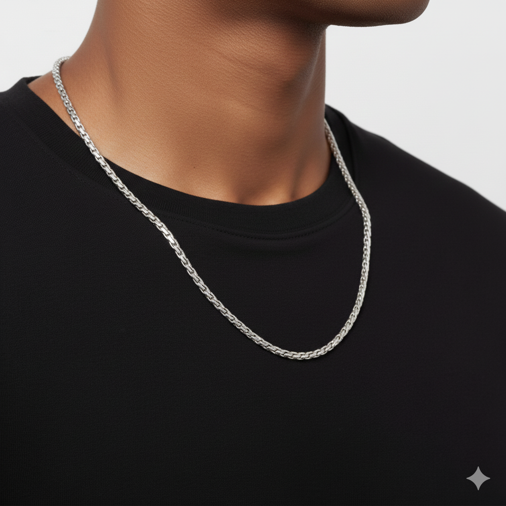 Chaîne Gourmette Argenté